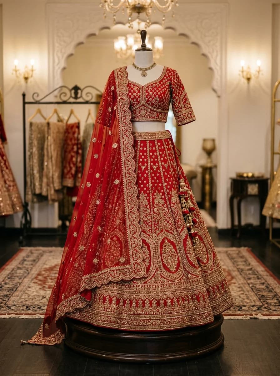 Bridal Lehenga vs. Half Saree: Choosing the Right Reception Silhouette